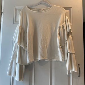 Tiered-Sleeve Sweater